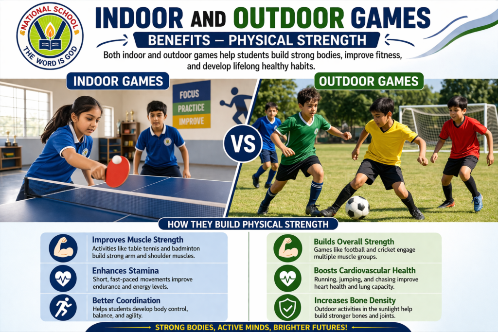 Indoor and Outdoor Games Benefits – Physical Strength